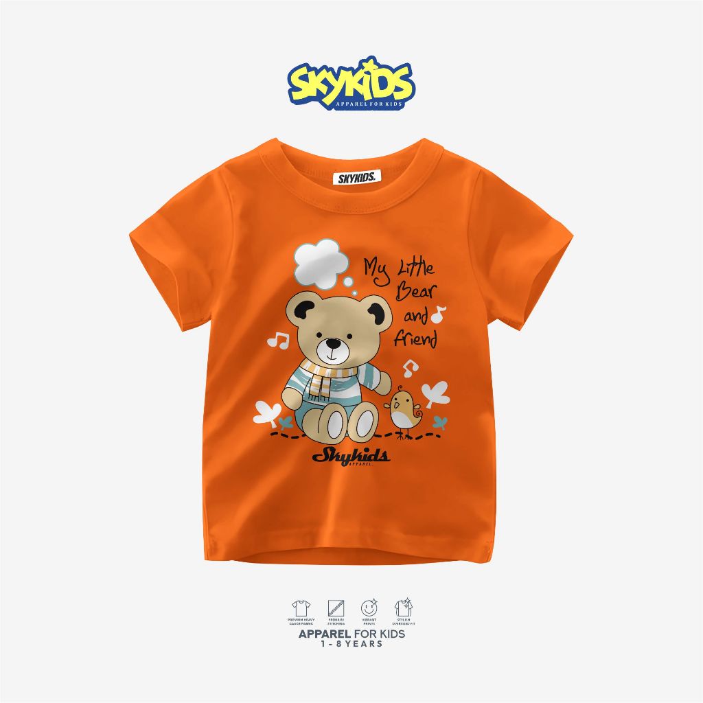Kaos Anak Perempuan Karakter Lucu Bear Terbaru/Baju Anak Perempuan Terbaru