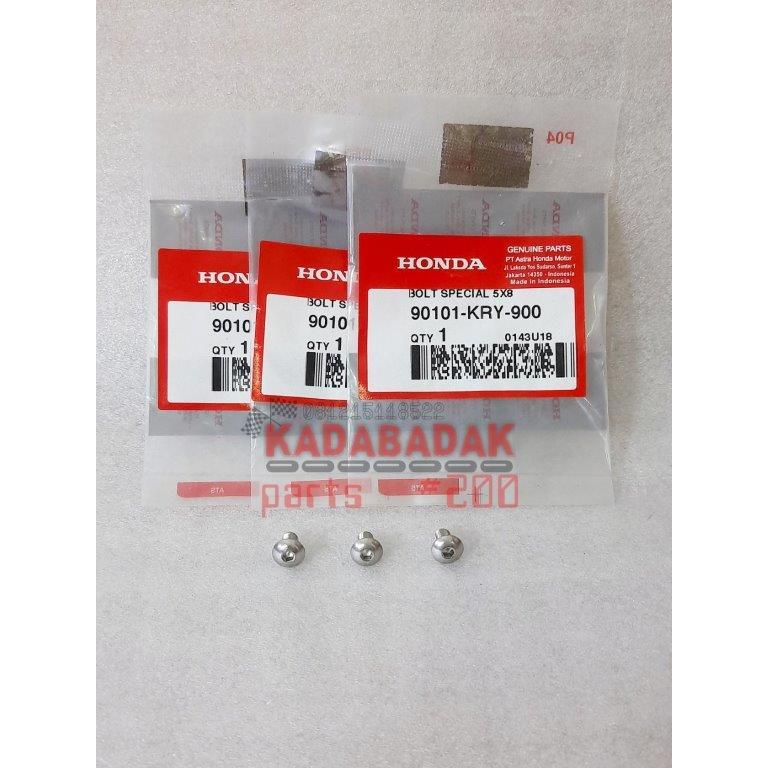 ORI 3pcs Baut Cover Bulat Knalpot Belakang Tiger Revo New Original Tirev 2008 - 2013