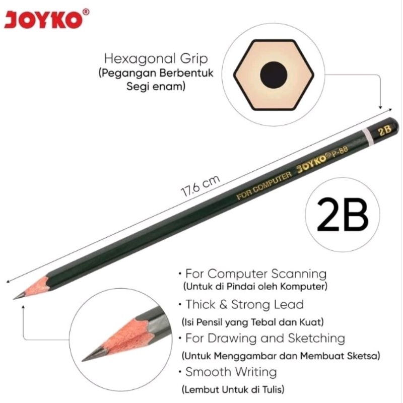 

pensil 2b joyko 1 lusin