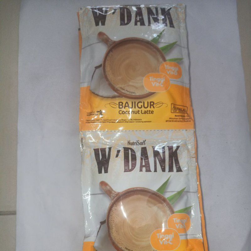 

NUTRISARI W'DANK BAJIGUR RASA COCONUT LATTE ISI 10 SACHET RENCENGAN