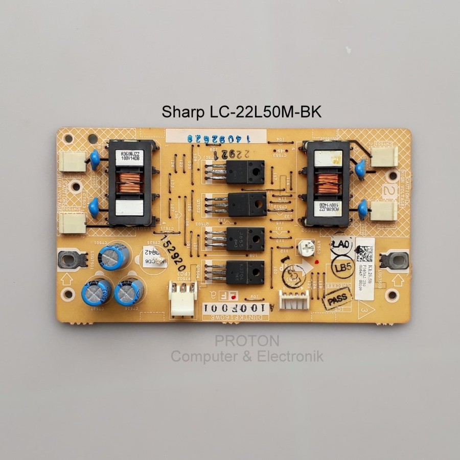 Inverter board Ballast LCD Sharp Aquos LC-22L50M-BK 22L10M DUNTKF160WE