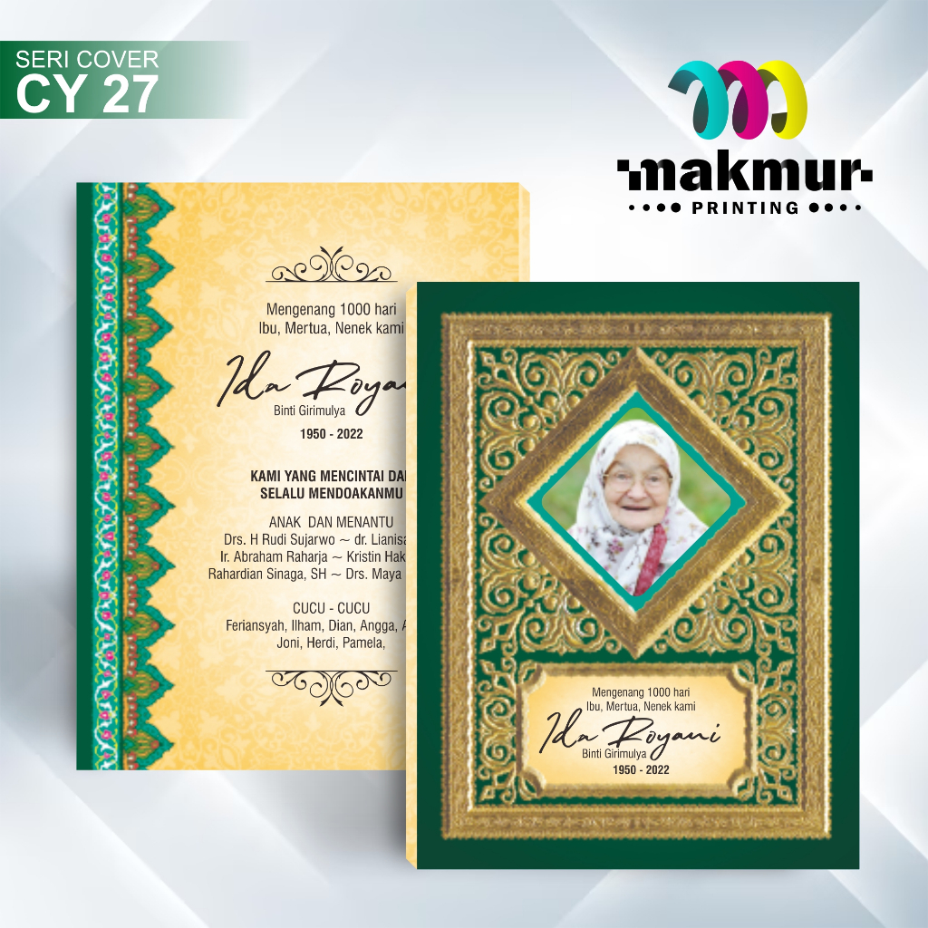 Cetak Yasin & Tahlil | Isi 96 Halaman | Elegant Emboss Cover | Yasin 40 Hari