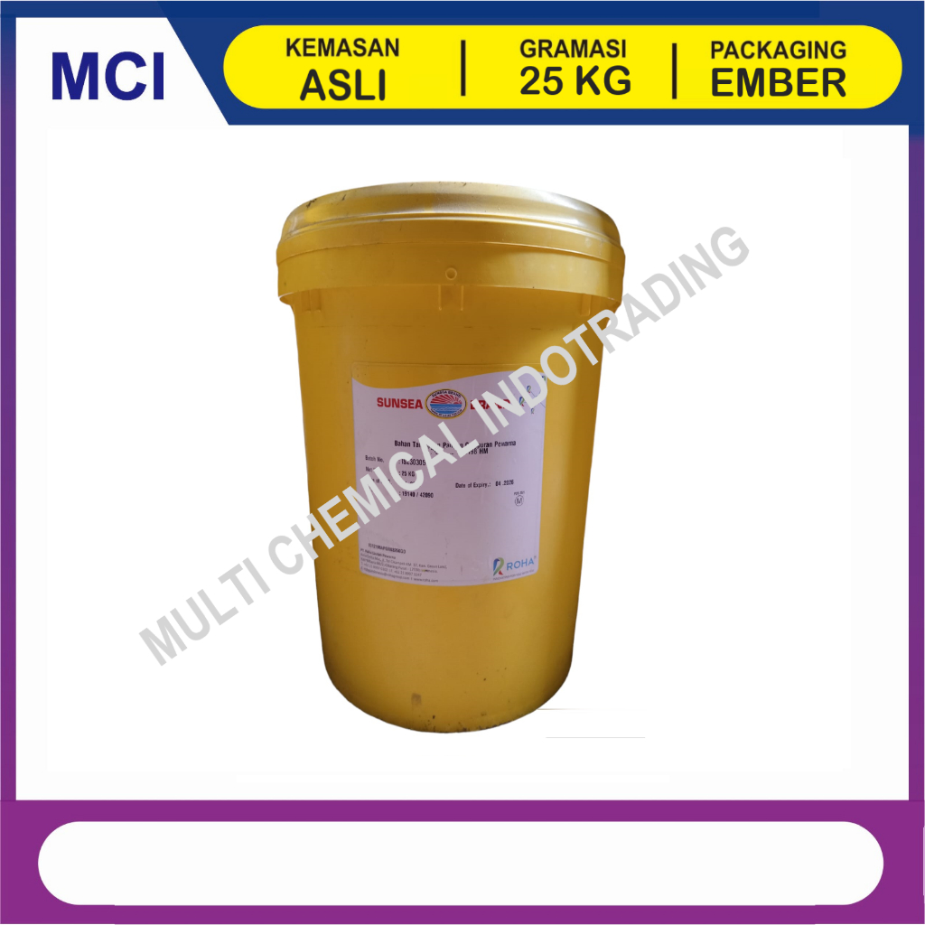 

PEWARNA MAKANAN FOOD GRADE LEMON YELLOW / KUNING LEMON - 1 PAIL 25 KG