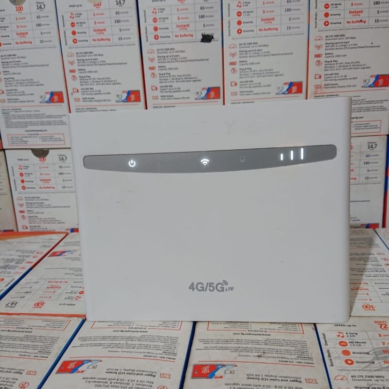 Router Modem Wifi 4G LTE Unlock Telkomsel & Byu Unlimited (Kartu Lain Tidak Bisa) Unit & Adaptor