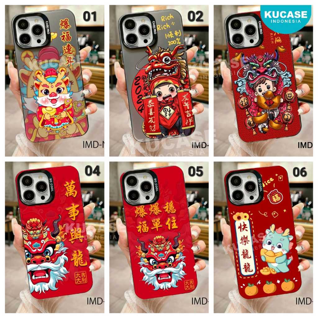 Case HYBRID IMD motif Imlek tahun Naga Samsung A02 Samsung A02S Samsung A03 Samsung A03S Samsung A03