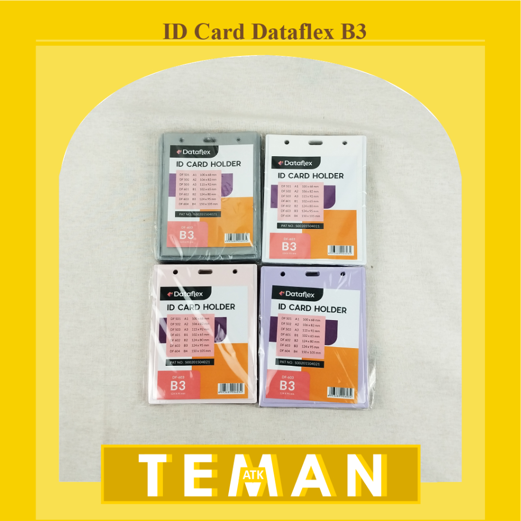 

ID Card Holder / Name Tag Mika B3 Dataflex (isi 20 Pcs) - VC-603
