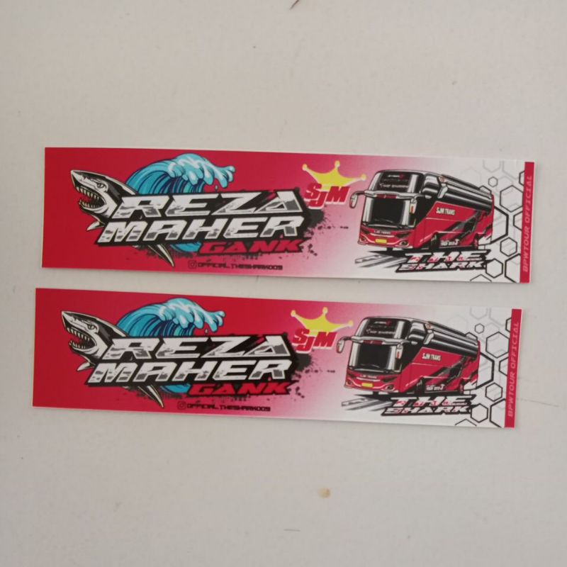 

STIKER SJM REJA MAHER (the shark) 5rb/2