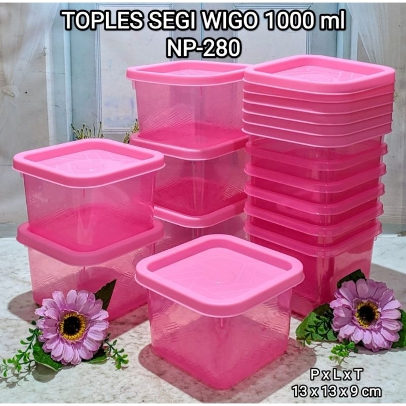 Toples Plastik Segi Wigo Isi 12 Buah