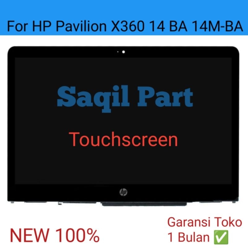 LCD Layar HP Pavilion X360 14 BA 14M-BA Touchscreen FHD IPS