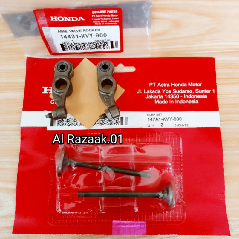 Klep Set Plus Platuk Klep Honda Beat Karbu/Vario Karbu/Scoopy Karbu/Spacy Karbu Original KVY