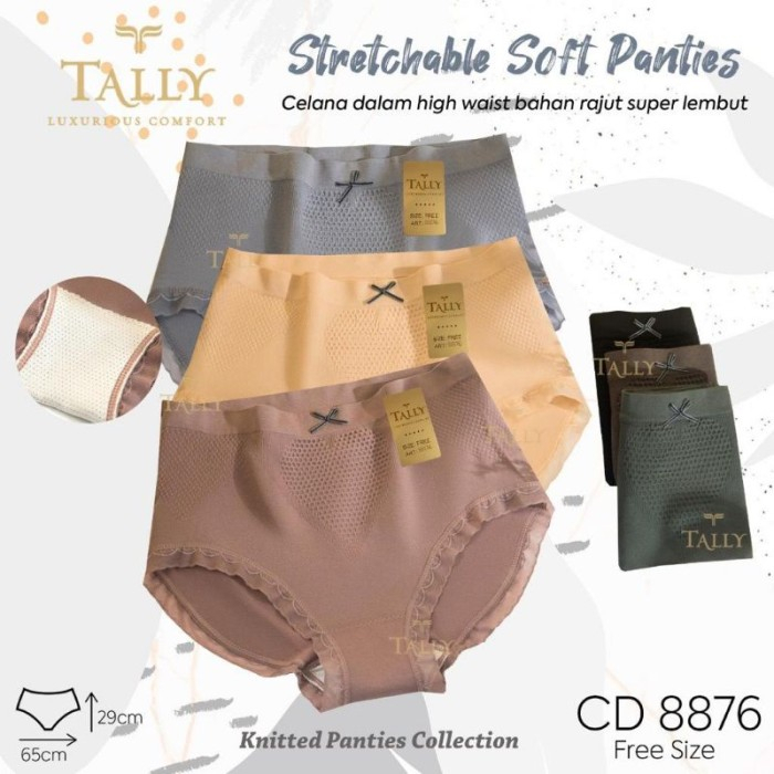 CD TALLY 8876 BAHAN BODY BAHAN RAJUT  - Celana Dalam / CD Wanita Rajut TALLY 8876 - Fit XL-XXL CD TA