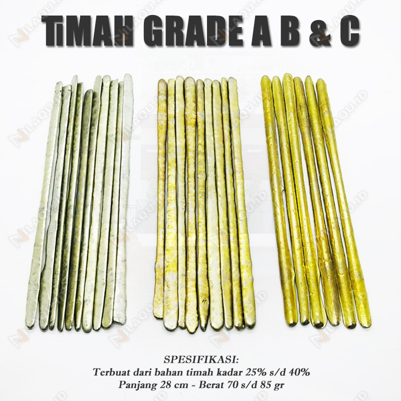 Timah patri batangan super grade a b c timah solder patri no 1 2 3 premium