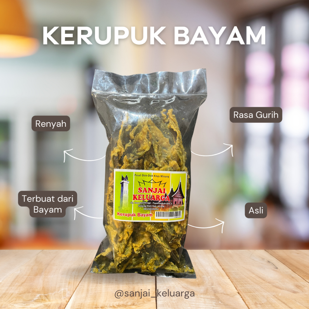 

Kerupuk / Keripik Bayam Keluarga 250 gram