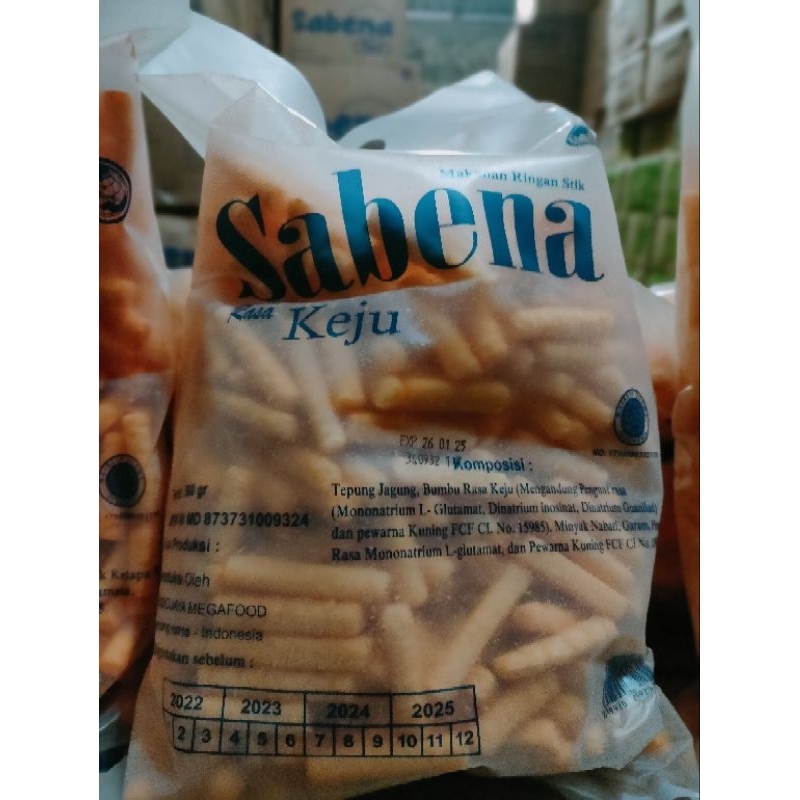 

Snack sabena isi 360gram keju balado dan jagung bakar