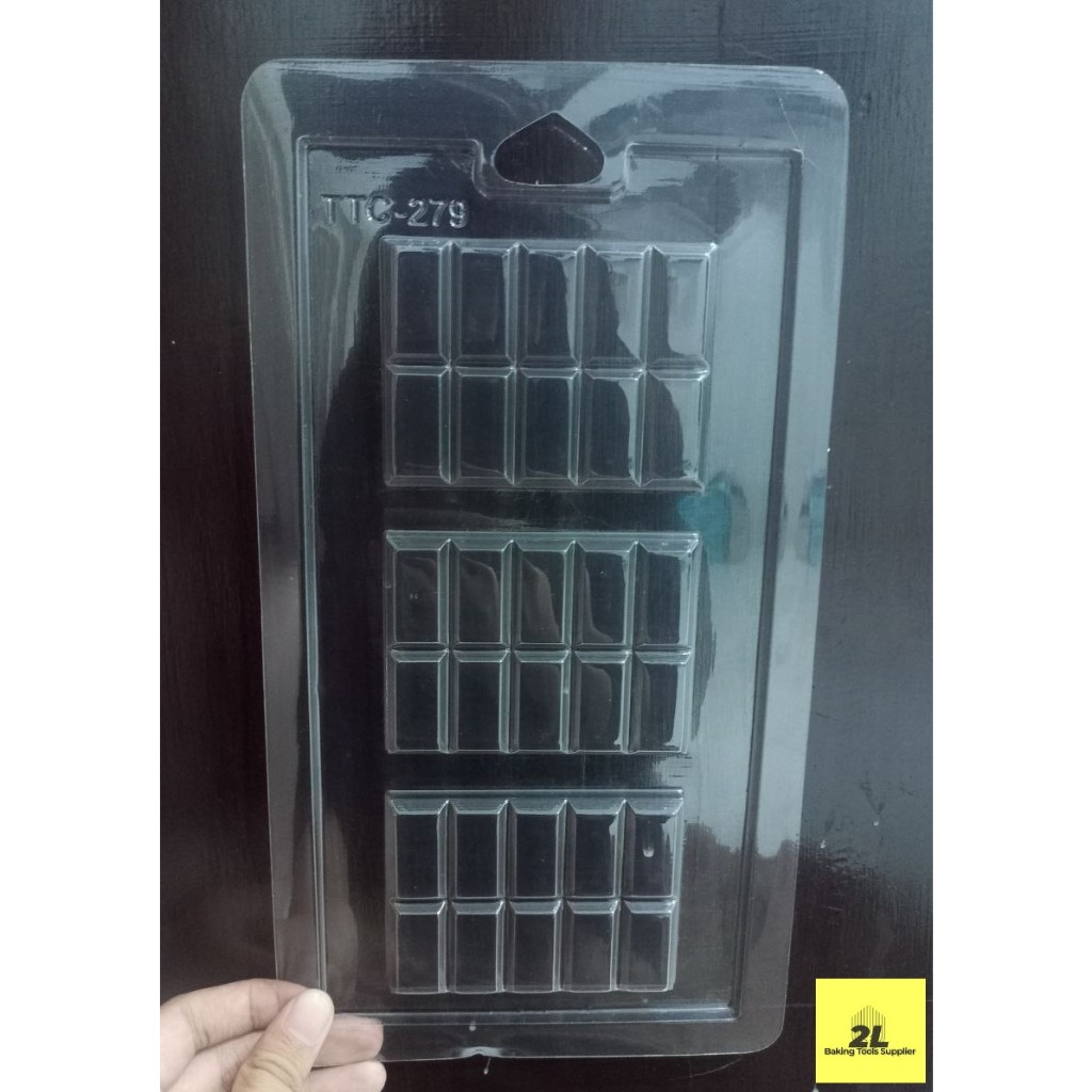 Mika Cetakan Coklat Fondant Motif Choco Bar Kotak TTC 279