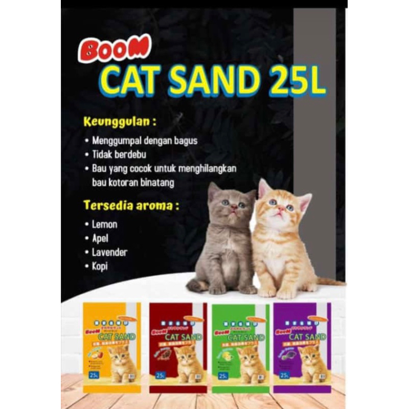 Cat Sand 5 L Pasir Boom Cat Sand Pasir Kucing Boom Wangi/5 Liter Pasir Kucing