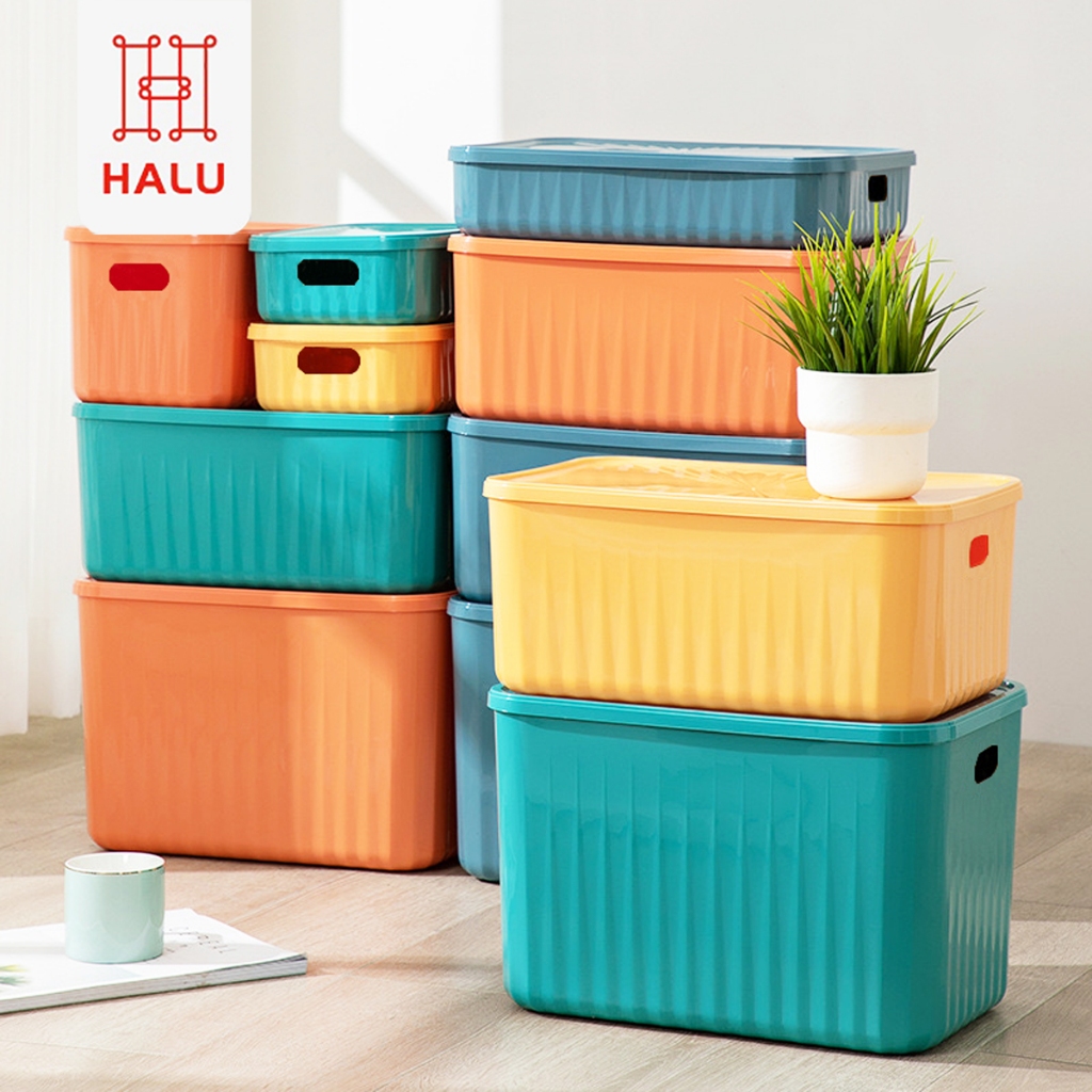 Halu Kotak Penyimpanan Storage Box Keranjang penyimpanan Serbaguna Kotak Organizer HSB171