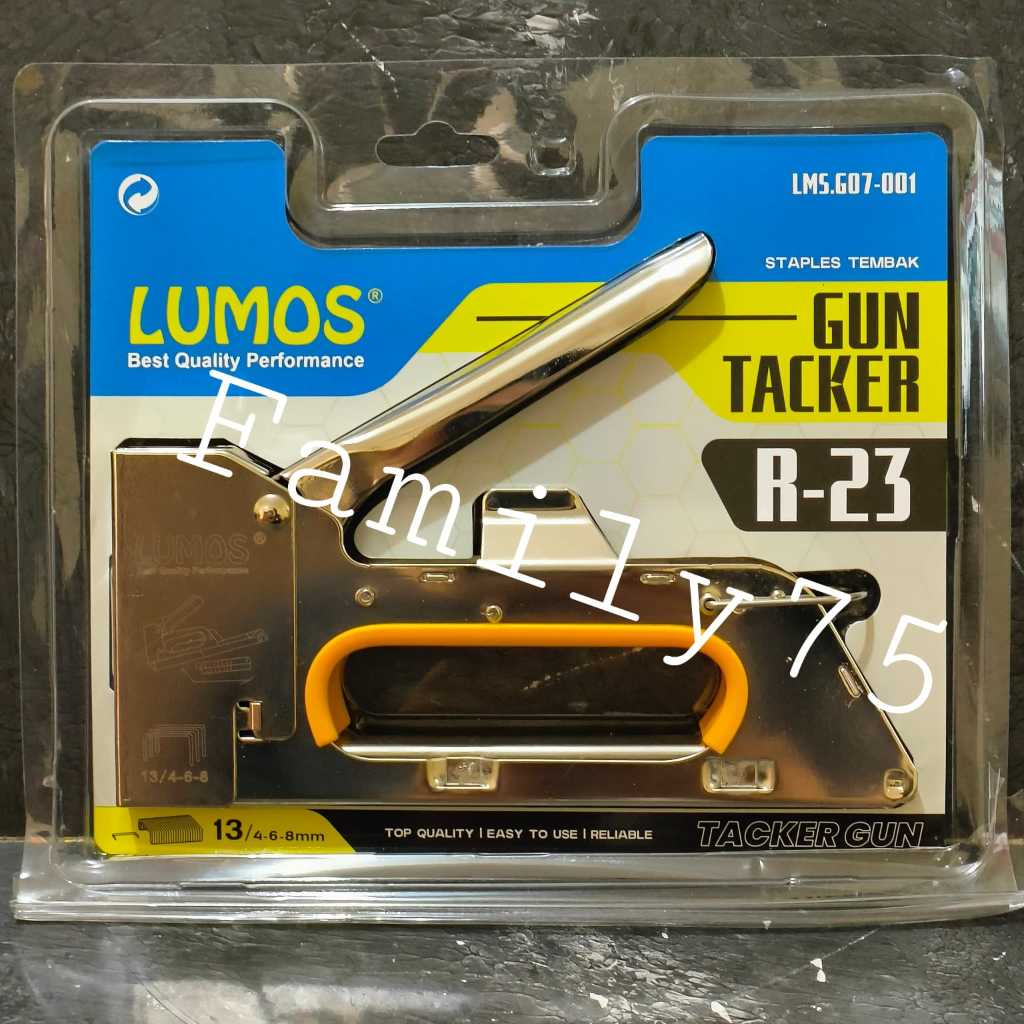 

Lumos R23 Staples hand gun tacker Hekter Stapler tembak manual R 23