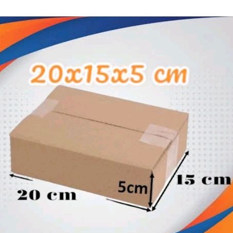 

Kardus packing 20x15x5 cm dus luar polos siap pakai