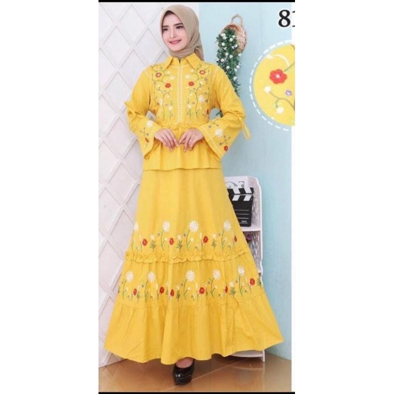 GAMIS KATUN JEPANG BORDIR PREMIUM TERLARIS