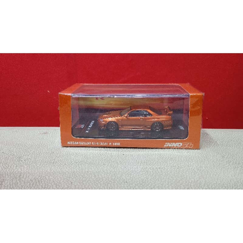 inno64 Nissan Skyline GT-R R34 R-Tune Candy Orange