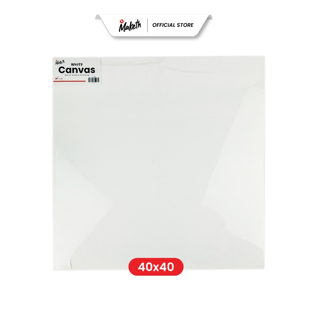 

Maketh Kanvas Lukis Putih 40x40 Cm White Canvas CV-8WH Sudah GESSO