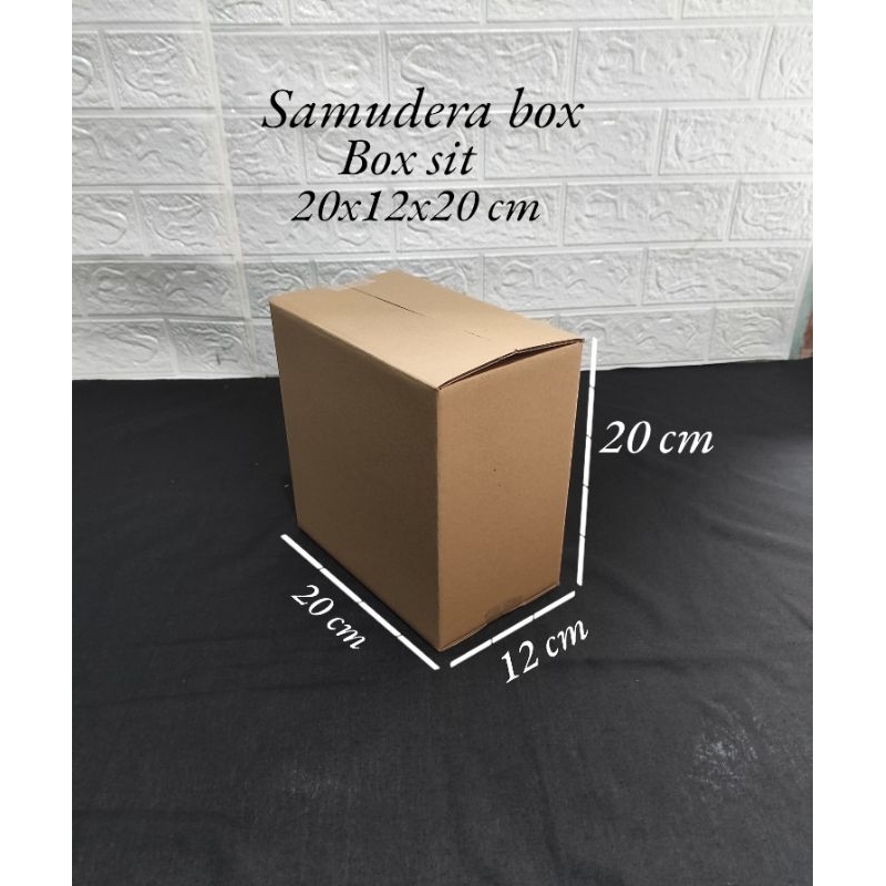 

kardus karton box uk. 20x12x20 cm...ST (SHEET) singgle wall polos