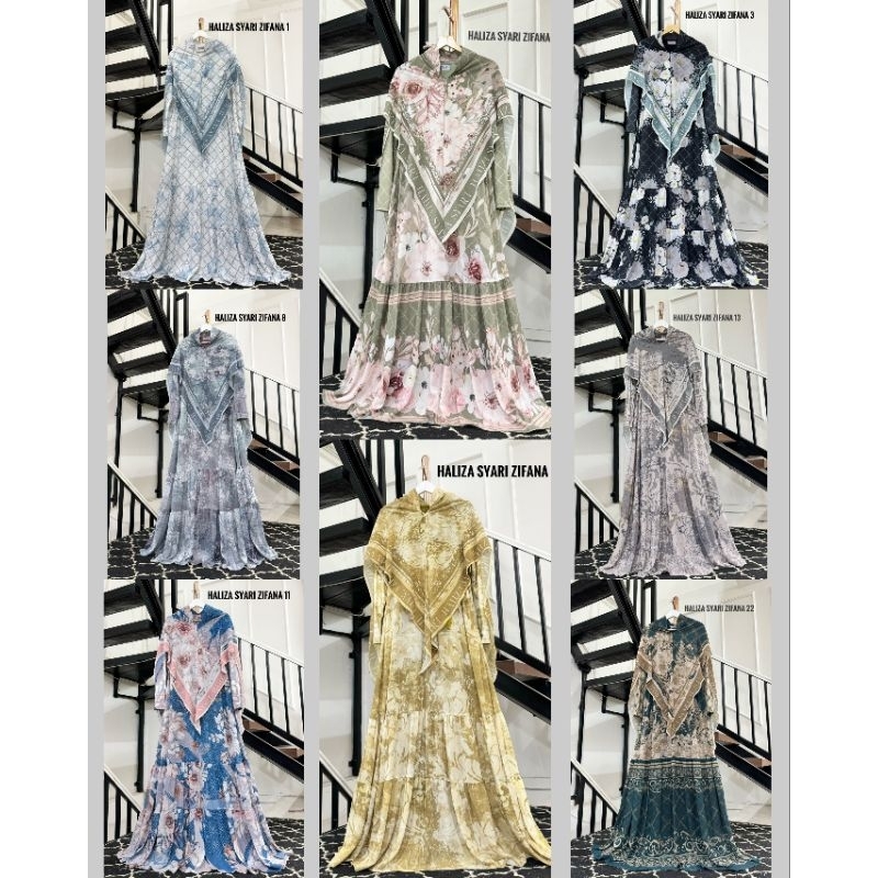 ZIFANA SERIES  - GAMIS SET KHIMAR BY HALIZA SYARI