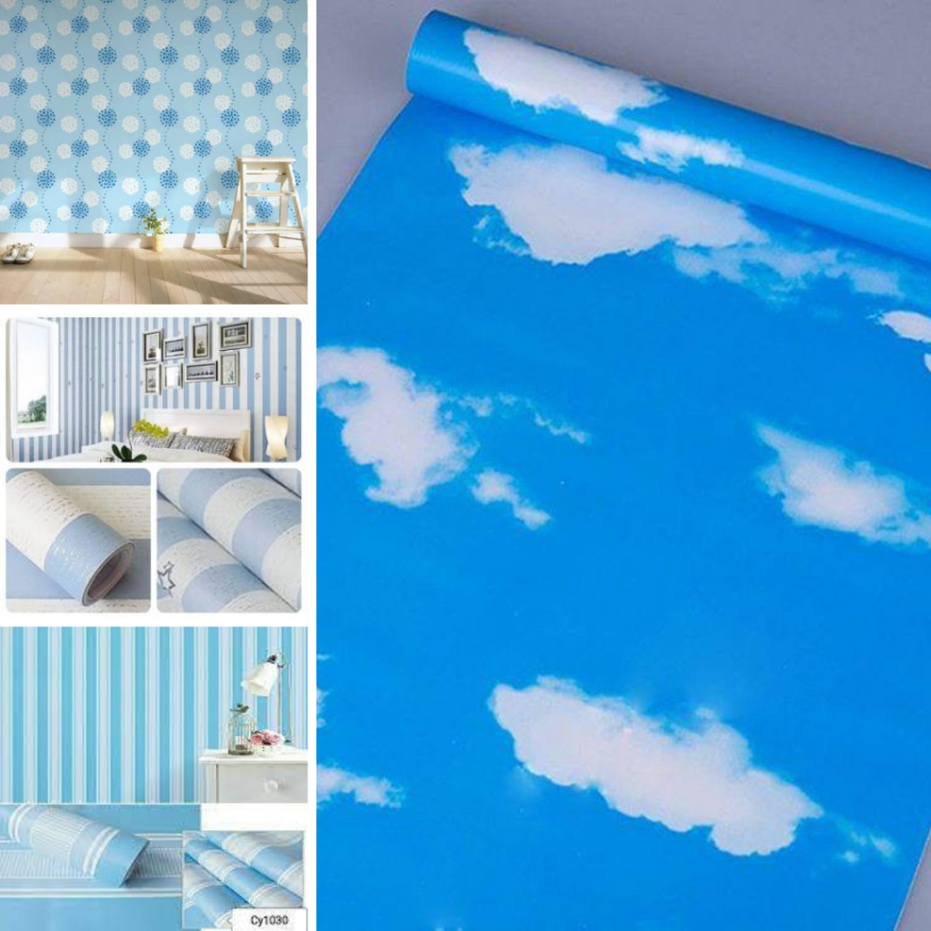 WALLPAPER STIKER DINDING STIKER DINDING SUDAH ADA LEM MOTIF TERBARU MODERN KEKINIAN - 45 CM x 10 M