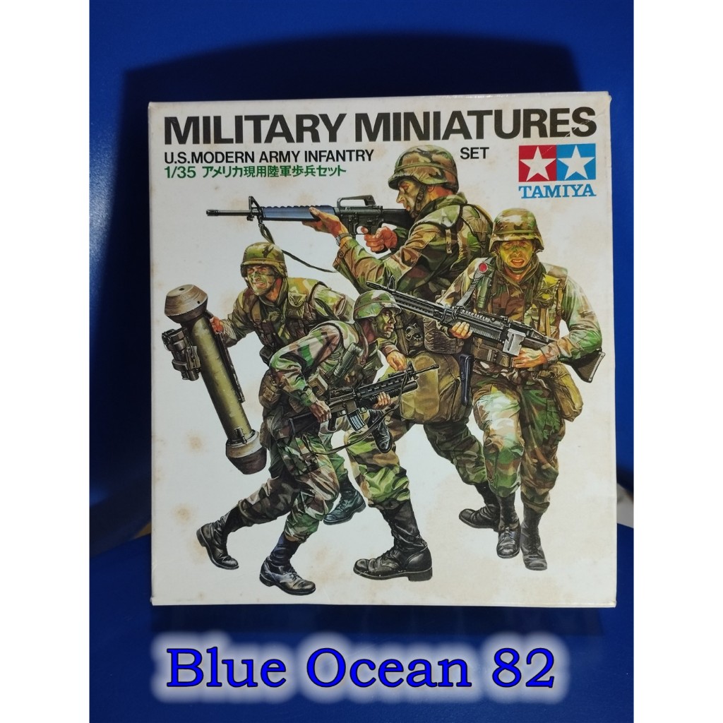 Mokit Tamiya 1/35 - U.S. Modern Army Infantry Set – Model Kit Scale 1:35 Tentara US Amerika