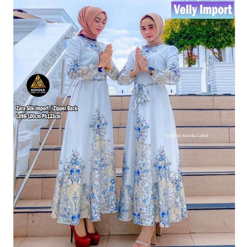 DRESS ZARA SILK IMPORT // DRESS BANGKOK //DRESS ZARA SILK MOTIF / DRESS ZARA SILK PREMIUM