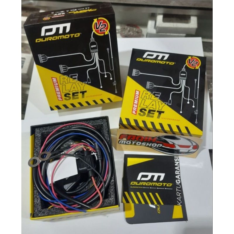 Duromoto Relay - Relay Set Lampu Tembak - Kabel Relay