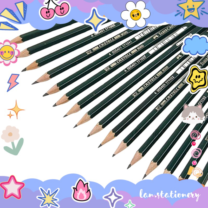 

Faber Castell Pensil B 2B 3B 4B 5B 6B 7B 8B HB F H 2H 3H 4H 5H 6H