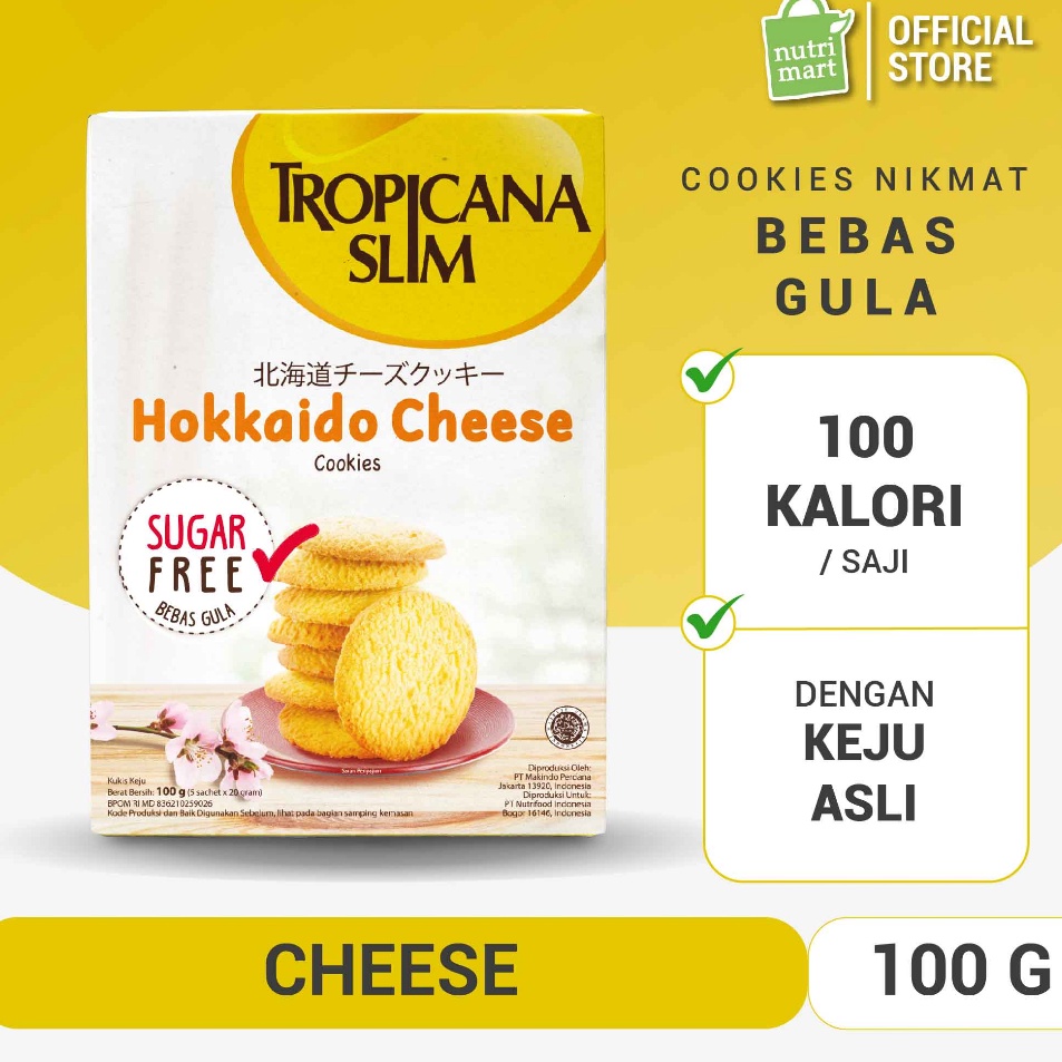 

Grab It Fast Tropicana Slim Hokkaido Cheese Cookies 5 Sch Snack Diet Rendah Kalori Bebas Gula 1 Kalori