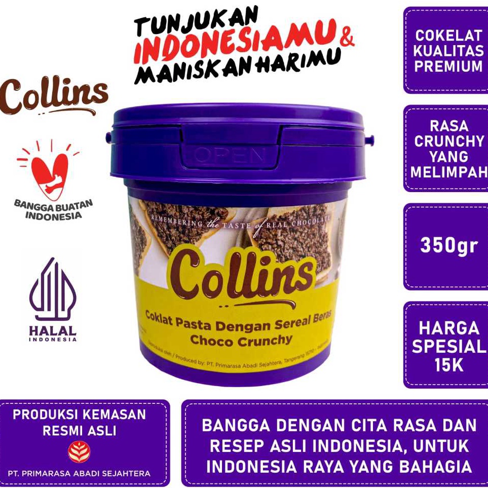 

Terdepan Collins Pasta 35gr Dengan Malt Krispi Choco Crunchy Exp Exp Jan 225 PROMO HALAL