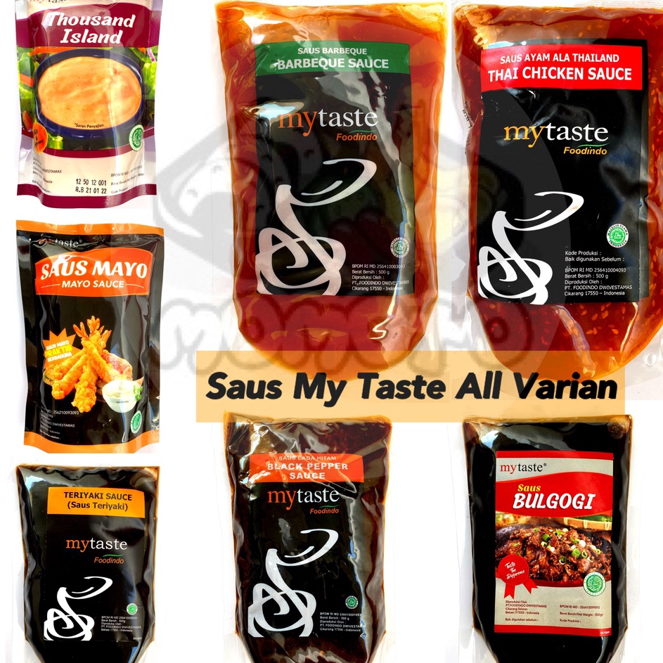 

Yang dinanti My Taste Saus Barbeque Blackpepper Teriyaki Bulgogi Thai Chicken Mayo Thousand Island