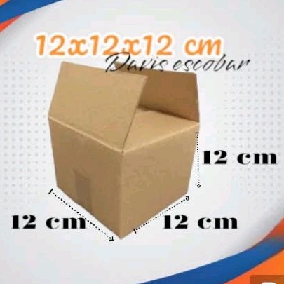 

box kardus packing 12x12x12 cm luar polos siap pakai