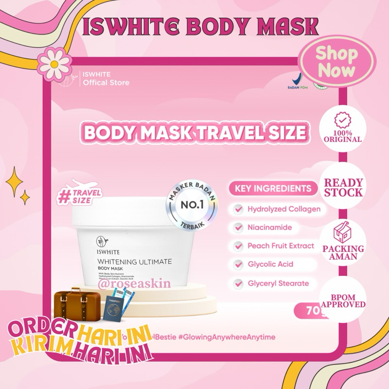 ISWHITE Body Mask Travel Size 70gr
