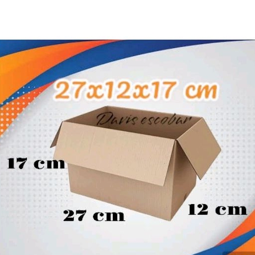 

Kardus box packing 27x12x17 cm dus packaging luar polos