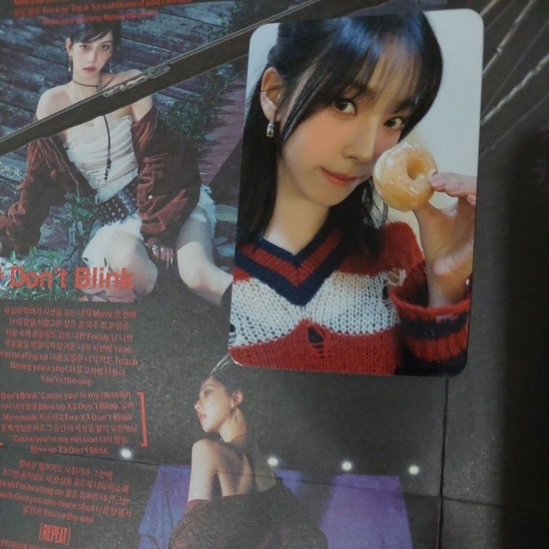 Aespa " DRAMA " The 4th Mini Album Official Photocard Music Korea FanSign Event Karina Donut Version