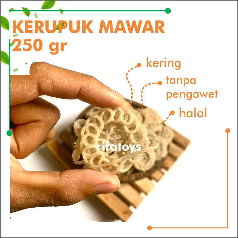 

Kerupuk mawar putih 250 gram