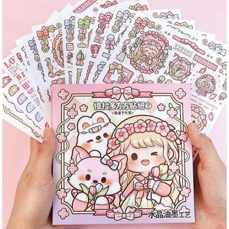 

✨️ Stiker Journal Lucu Aesthetic Dodogirl Dekorasi Scrapbook | DIY | Botol | Kotak Pensil 1 Lembar✨️