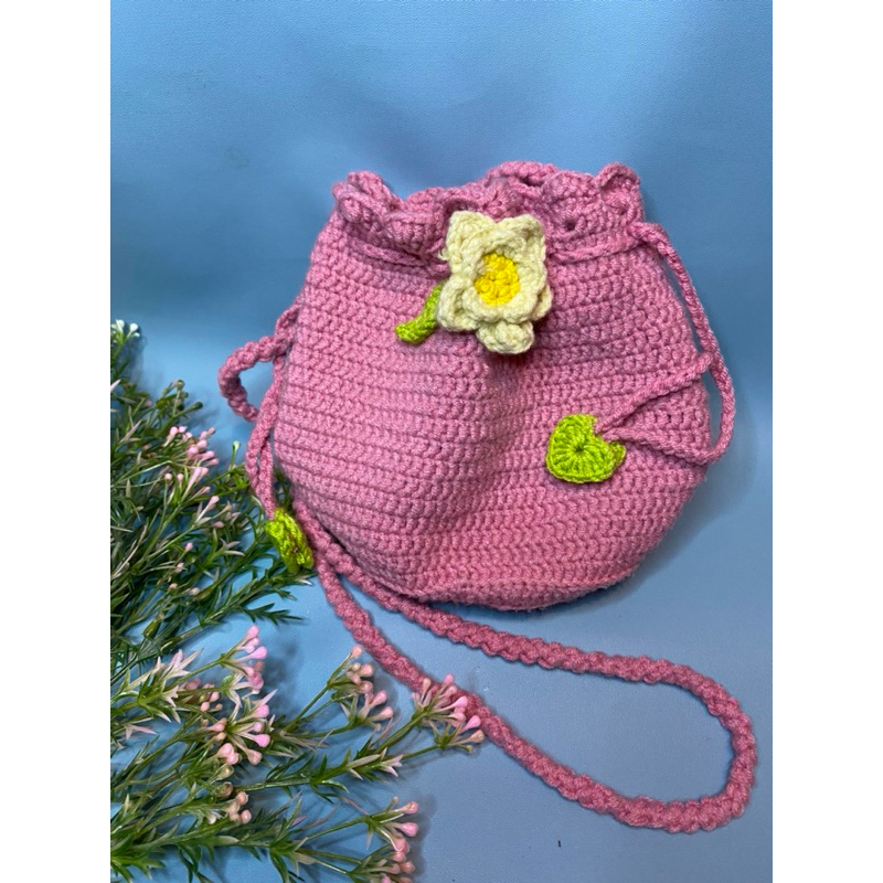 TAS SELEMPANG/TAS RAJUT/TAS WANITA/TAS UNIK