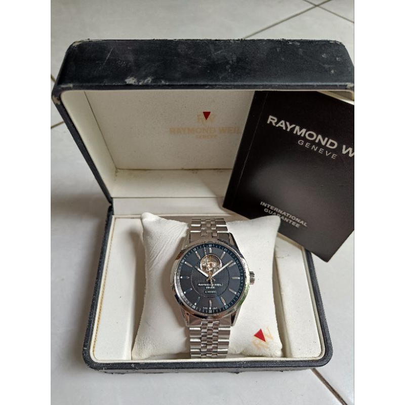 jam pria Raymond Weil automatic freelancer calibre 2400 ori fullset full link sangat bagus keren