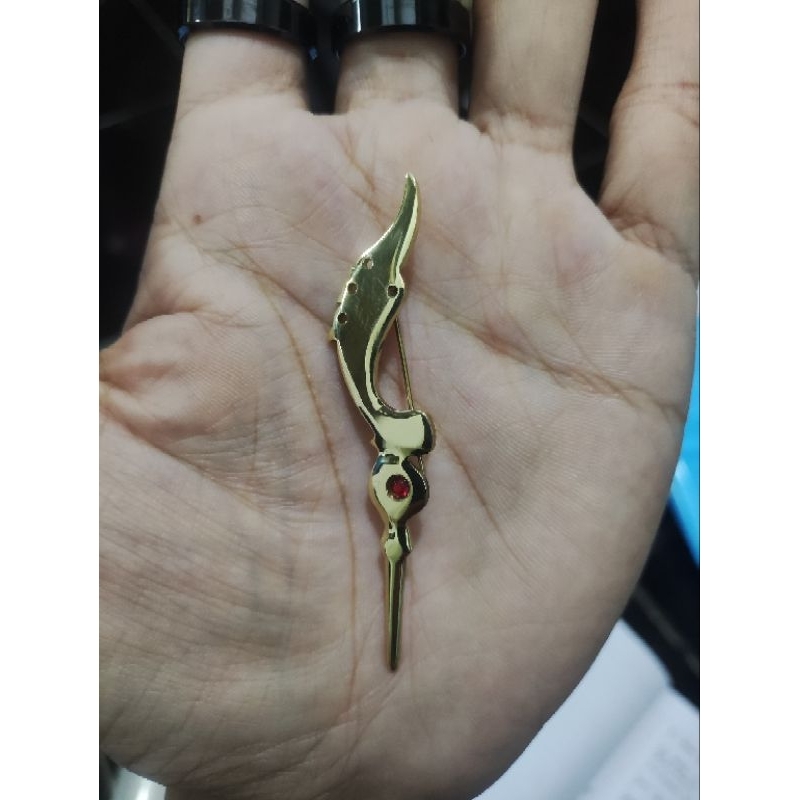 pin bros kujang kuningan pin kujang pin peci pin iket gold kuningan