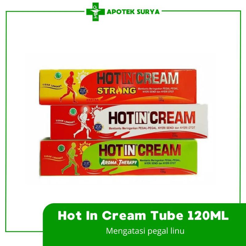 Hot In Cream Tube 120gr Aromatherapy Strong Origina DCL | Apotek Surya Semarang