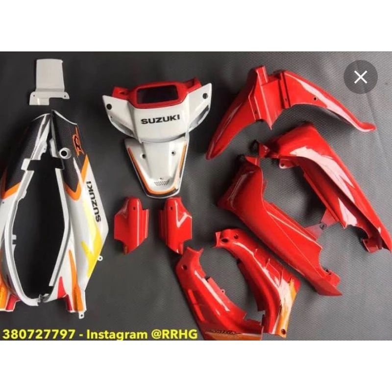 Bodi Fullset halus Satria Lumba Merah Putih