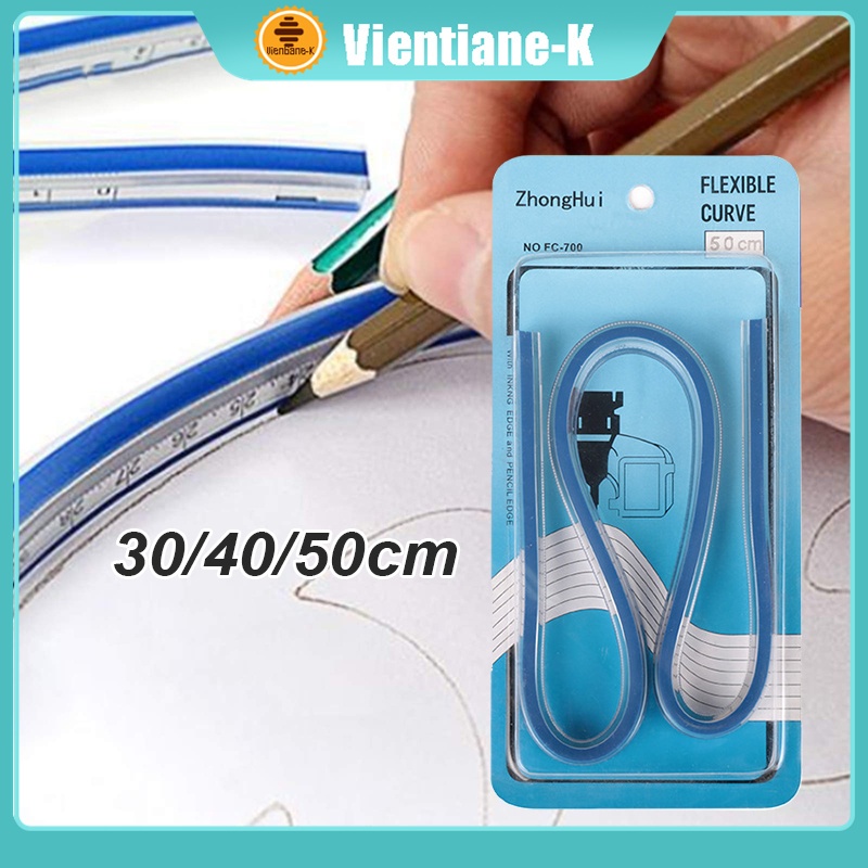 

50cm Penggaris Jahit Lentur Pola Lengkung Flexible Curve Ruler CT-50