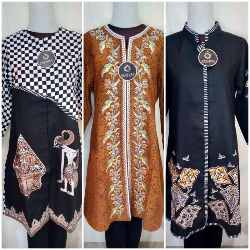 Tunik Bordir Batik Katun Premium