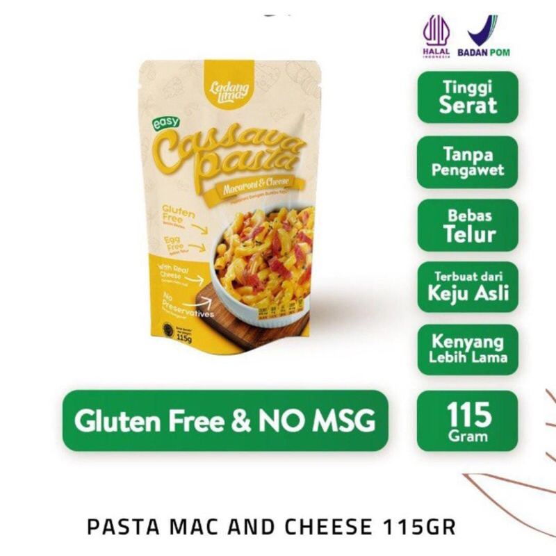 

Ladang Lima Gluten Free Cassava Pasta Macaroni & Cheese 115g